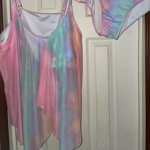 tie dye bathing suit